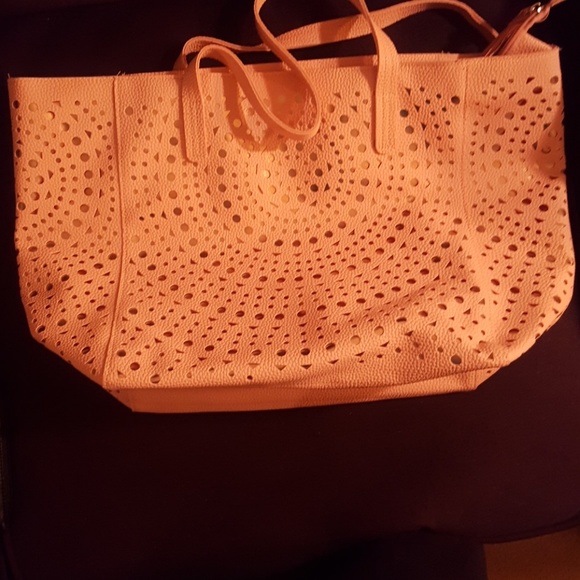 xxx Bags Pale Pink And Gold Extra Large Tote Bag Poshmark